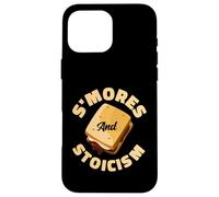 S'mores And Stoicism Funny Camping Philosophy Case for iPhone 16 Pro Max