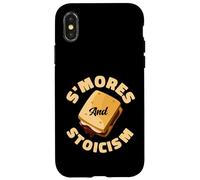 S'mores And Stoicism Funny Camping Philosophy Case for iPhone X/XS