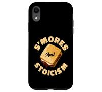 S'mores And Stoicism Funny Camping Philosophy Case for iPhone XR