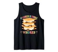 S'Mores Before Whores Shirt Camping Lover Marshmallow Smores Tank Top