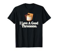 S'Mores I Love A Good Threesome Marshmallow Chocolate Graham T-Shirt
