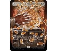 Smothering Tithe (Borderless Frame Break Art) | Commander Masters