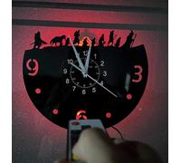 Smotly Vinyl creative wall clock, science fiction movie character shaped clock, mural decoration multi-purpose wall clock gift.