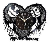 Smotly Vinyl Wall Clock, Christmas Nightmare Love, Perfect Wall Clock Gift for Lovers.