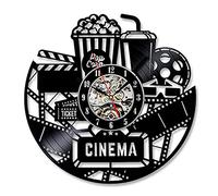 Smotly Vinyl wall clock,Light and Shadow Time, Joyful Sharing - Popcorn Cola Vinyl Record Wall Clock