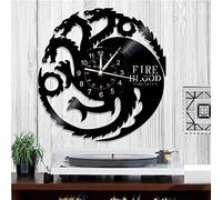 Smotly Vinyl wall clock, long-headed dragon theme, creative hand-made cartoon animation home decoration gifts. (Gift hook)