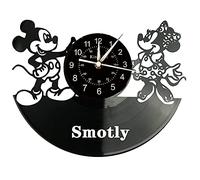 Smotly Vinyl wall clock, Mickey Mouse animal theme wall clock, hand-made children?s room decoration wall clock gifts. (Gift hook)