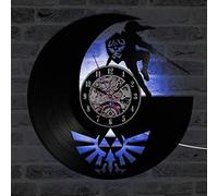Smotly Vinyl Wall Clock, Roman Warrior Themed with LED 7 Color Night Light Function, Wall Clock Gift for Adults.