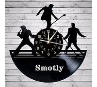 Smotly Vinyl wall clock, singer Elvis theme, artist home decoration digital wall clock gift. (Gift hook)