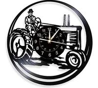 Smotly Vinyl wall clock, tractor design, wall clock decoration gift for working people.