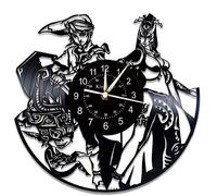Smotly Vinyl wall clock, Zelda theme record wall clock, handmade art decoration wall clock creative gifts. (Gift hook)