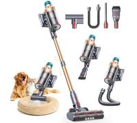 SMOTURE Cordless Vacuum Cleaner, 50KPa 600W Stick Cordless Vacuum, 65Min Runtime(ECO), Auto Suction,Mattress vacuum, 1m Flex Hose,LED Touchscreen, Aroma, Wall Mount, for Carpet Hard Floor Pet Hair
