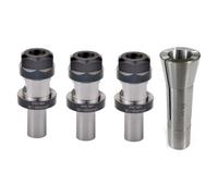 Smowfes M12 R8 ER20 Chuck Chuck Kit 3PCS 3/4 ER20 1.38 TTS Tool Holder For CNC Milling Tool Holder Engraving Machine Lathe Mill Spring Electric tool accessories