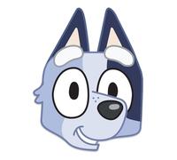 STAR CUTOUTS SMP502 Six Pack Cardboard Face Masks Bluey Family 6PCS - Bluey, Bingo, Chilli, Bandit, Muffin, Socks - Ideal for Bluey Theme Parties