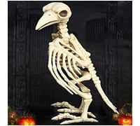 SmPinnaA Skeleton Raven for Skeleton Decoration - Simulation Animal Crow Skeleton Model - for Parties Easter Graveyard Scene