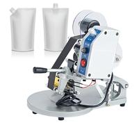 SMRHBWXS Manual Hot Stamp Coder for Date Codes,1 to 3-Line Printing for Plastic Films and Flexible Packaging with Thermal Ribbon
