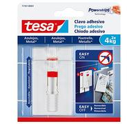 tesa 77767-00001-00 TE77767-00001-00 SMS Clavo Adhesivo Ajustable Hasta 4Kg para Azulejos, Standard, Set of 2 Pieces