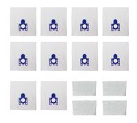 SMS HOME 10 Pack 3D Airclean GN Vacuum Bag for Miele Complete C2 C3 CX1 S400-S456i S600-S658 S800-S858 S2111 TT5000 S5210 S5211 S5261 S8320 Cat & Dog with 4 filters allergy free