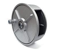 SMS Rebar Tie Wire Reel, Aluminum Retractable Coil Holder Wheel, Lightweight, Built-in Belt Loops & Knob, Left/Right Handed