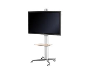 SMS Smart Media Solutions Flatscreen X FH M1455 WS TV & Display Floor Stand - Silver/White, VESA 200x200-400x800, Max 100kg