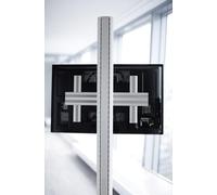 SMS Unislide Single Part Display Wall Mount PD210001 - Silver (VESA 200x200-800x400, 50kg)