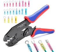 smseace Wire Crimping Tool for Heat Shrink Wire Connectors 22-10AWG Professional Ratcheting Terminal Crimper
