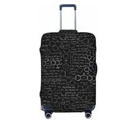 SMSJTMWHN Abstract Science Chemistry Luggage Cover Elastic Washable Stretch Suitcase Protector Anti-Scratch Cover Cute Aesthetic, Black, S