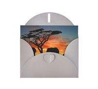 SMSJTMWHN African Elephant Thank You Notes Dot Note Cards With Envelopes Stickers Greeting Blank Card