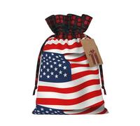 SMSJTMWHN American Flag Patriotic Print Premium Gift Bag For Bulk Gifts, Perfect For Jewelry, Women & Children'S Gifts