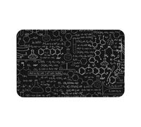 SMSJTMWHN Bath Mat Rugs 31.5x19.7,Abstract Science Chemistry Diatomaceous Earth Bath Mat, Fast Drying Non Slip Stone Shower Mat,for Bathroom & Kitchen, Easy to Clean