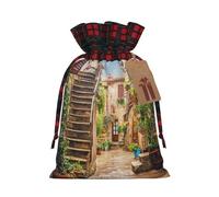 SMSJTMWHN Italian Street Print Premium Gift Bag For Bulk Gifts, Perfect For Jewelry, Women & Children'S Gifts