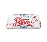 SMSJTMWHN Leather Pencil Case Happy Father'S Day Dad Print Pencil Case Bag Spacious And Stylish Zipper Pencil Pouch Office Use Pencil Bag