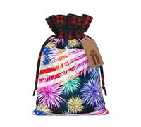 SMSJTMWHN Patriotic 4th Of July American Flag Print Premium Gift Bag For Bulk Gifts, Perfect For Jewelry, Women & Children'S Gifts