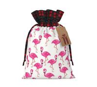 SMSJTMWHN Pink Flamingo Print Premium Gift Bag For Bulk Gifts, Perfect For Jewelry, Women & Children'S Gifts