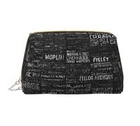 SMSJTMWHN Programmer Programming Code Print Stylish & Durable Leather Makeupbag-multi-Compartment, Water-Resistant,High-Capacity Organizer For Travel And Home Use, White, One Size