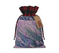 SMSJTMWHN Purple Lavender Field Print Premium Gift Bag For Bulk Gifts, Perfect For Jewelry, Women & Children'S Gifts