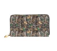 SMSJTMWHN Women Wallets Cold Tree Camouflage Print Pu Leather Zipper Long Purse Large Capacity Cellphone Credit Card Money Holder Clutch Wallet