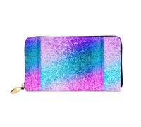 SMSJTMWHN Women Wallets Glitter Sequin Spot Print Pu Leather Zipper Long Purse Large Capacity Cellphone Credit Card Money Holder Clutch Wallet