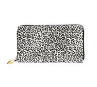 SMSJTMWHN Women Wallets Leopard Print Print Pu Leather Zipper Long Purse Large Capacity Cellphone Credit Card Money Holder Clutch Wallet