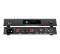 SMSL AL200,Hi-Fi Amplifier,MA5332MS Stereo D-class Amplifier Chip,165W Output Power,Integrated Ear Amplifier Output,Third-generation XMOS 16 core XU-316,7 EQ Adjustable,with Remote Control (Black)