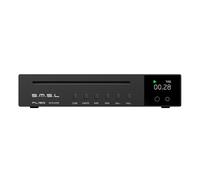 SMSL PL150 CD Player High Power CS43198 D/A chip, Standard/MQA-CD/HDCD CDs, with RCA/3.5mm & 4.4mm Headphone/Optical/Coaxial Output, for Vehicle/Laptop/TV/PC, CD Player Amp with Remote Control (Black)