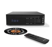 SMSL PL20 HiFi CD Player for Home, USB Drive Bluetooth CD Ripper, Black | CD Transport for Car, CD/USB Drive/BT Input, RCA/3.5mm/4.4mm/BT/Optical/Coaxial Digital Output, Compact Disc Playback