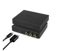 SMSL PS100 ES9023 HiFi Home Audio DAC, Multifunctional Mini DAC, USB/Optical/Coaxial/HDMI ARC/Bluetooth to RCA DAC, Support PS5, ESS DA Converter, Digital-Analog Converter for TV, PC, etc.