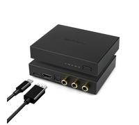 SMSL PS100 ES9023 HiFi Home Audio DAC, Multifunctional Mini DAC, USB/Optical/Coaxial/HDMI ARC/Bluetooth to RCA DAC, Support PS5, ESS DA Converter, Di