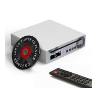 SMSL VMV PL100 PRO HiFi CD Player for Home, Car CD Player, Dual CS43131 Chip MQA Decoding CD Transport, RCA/XLR/3.5 mm/4.4 mm Balanced Headphone/Optical/Coaxial Digital Output Preamp (Silver)