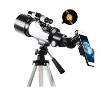 SMSOM Telescope for Kids &Adults &Beginners,70mm Aperture 400mm Portable Astronomy Refractor Telescope with an Adjustable Tripod, A Phone Adapter,Astronomy Gift for Kids