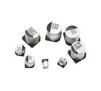 SMT Aluminum Electrolytic Capacitor SMD 16V 25V 35V 50V 10UF100UF220UF47UF 470UF CZAOINCU(10V 100UF 6)