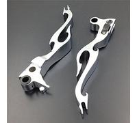 SMT-Chrome Brake Clutch Flame Lever Compatible With Harley Davidson Xl Sportster 883 1200 Softail [B00RUE84CU]