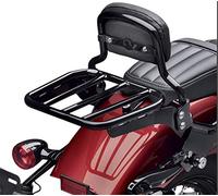SMT- Sport Luggage Rack Holdfast Upright Black Compatible With 18-20 Softail Slim Street Bob Heritage Deluxe