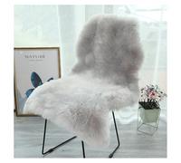 SMTCM Faux Lambskin Sheepskin Rug 60 x 100 cm Imitation Lambskin Carpet Longhair Fur Look Fluffy Soft Fur Rug Chair Cushion Floor Rug Seat Skins Imitation Wool Mat for Sofa Living Room